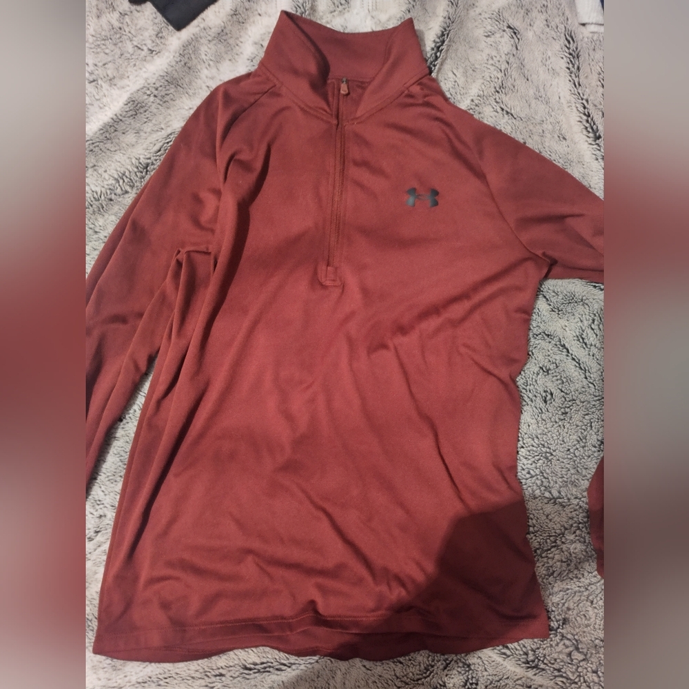 Under Armour Maroon Quarter-Zip Top